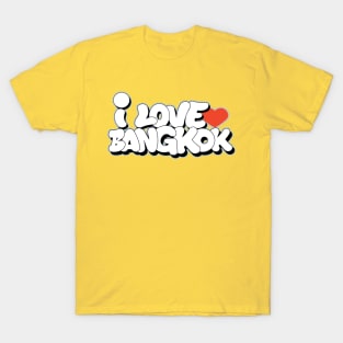 I love Bangkok graffiti letters style T-Shirt